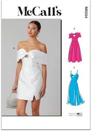 MCCALLS Sewing Pattern M8554K5 Misses' Dresses K5 (8-10-12-14-16)