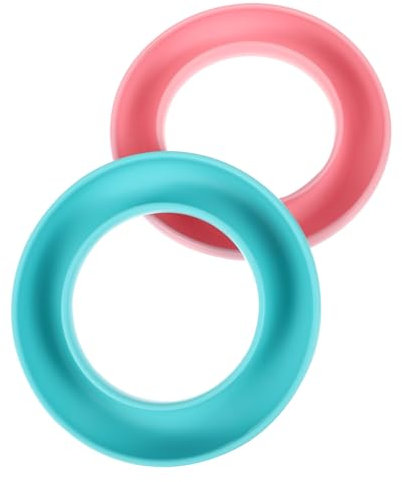 HOODANCOS Portabobinas Organizador De Bobinas 2 Piezas Plástico Azul Claro y Rosa Almacenamiento Bobinas Herramienta De Costura Portátil Para Costura Manual Uso Doméstico