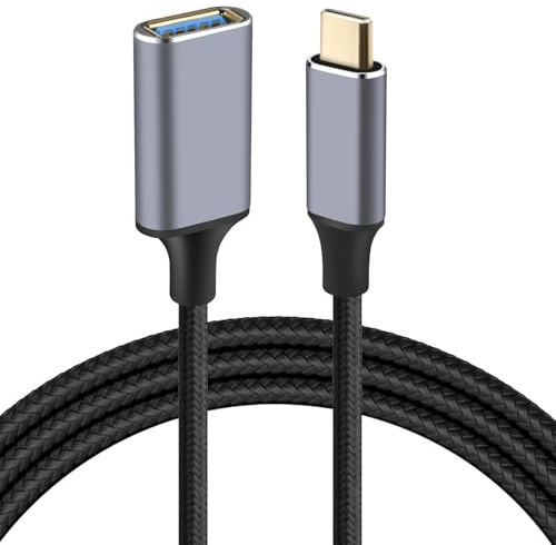 AXFEE 3M USB C to USB Adaptor,Type C 3.1 Male to USB 3.0 Female Adapter | OTG Cable, USB C Extension Cable Compatible with i-Pad Pro, Galaxy S23/S22, MacBook, and more Type C Devices