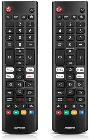 Paquete de 2 mandos a distancia universales para LG Smart TV, compatibles con OLED, NanoCell, UHD y series QNED 2021-2023 – Mando a distancia de repuesto para LG TV Original