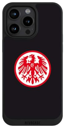 Handyhülle für Apple iPhone 15 Pro Max Eintracht Frankfurt SGE Logo | Hülle mit Design NIVOpure schwarz