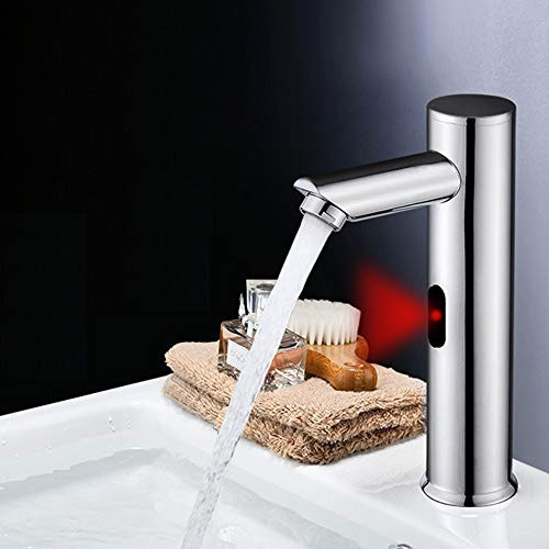 Beaspire Wasserhahn mit Sensor Infrarot Kaltwasser oder Warmewasser Automatisch Armaturen Badarmatur Waschtischarmatur Küchenarmatur