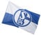 FC Schalke 04 Hissfahne KARO -wetterfest Flagge, blau, 150 x 100 cm
