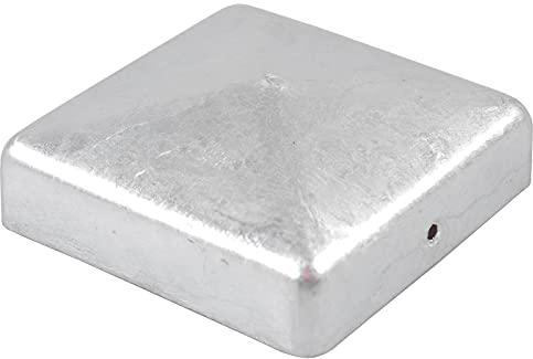 Baumarktplus Pfostenkappe Zaunkappe Abdeckkappe verzinkt 91 mm Pyramide Abdeckkappe 9x9 Pfahl Zaun