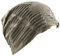 Miobo Slouch Beanie Mütze,Einheitgröße,Destroyed Vintage Look Netz-Sand