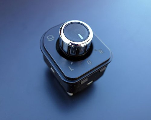 Fits for VW Golf MK5 MK6 Plus Chrome Mirror Switch Passat 3C B6 CC