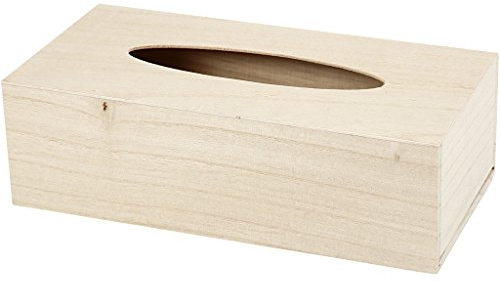 Creativ 575700 Taschentuchbox, Holz, groß, 27 x 14 x 8 cm, 1 Stück