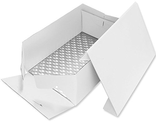 PME BCO893 Oblong Cake Card & Cake Box 13 x 9-Inch / 33 x 23 cm, White