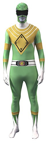 Morphsuits Disfraz de Power Rangers para Hombre, Talla L, Color Verde
