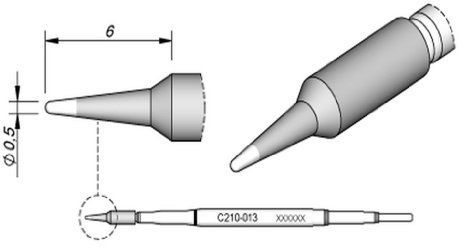 JBC C210015 Lötspitze für AD-2210/T210