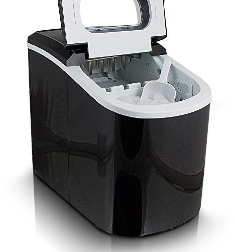ms-point Eiswürfelmaschine Eiswürfelbereiter Eiswürfel Ice Maker Eis Maschine (Schwarz)