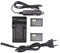 DSTE 2-Pack Batteries + Dual USB Chargeur pour Sony NP-BX1 ZV1 ZV-1 DSC-HX90V DSC-HX400V DSC-HX60V DSC-WX300 HDR-GW66V HDR-GWP88V FDR-X3000 HDR-AS300 FDR-X1000V HDR-MV1