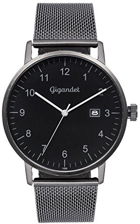 Gigandet Herren-Armbanduhr Minimalism Quarzwerk Analog mit Edelstahlarmband G26-007