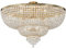 MAYTONI DECORATIVE LIGHTING Luxuriöser Kronleuchter Palace, Deckenleuchte, 18-flammig, echte Kristalle, Gold, E27x18 60W (exkl.), für Lobby, Hotel, Restaurants, Theater