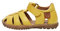 Naturino SEE-Sandales semi-fermées en cuir, Jaune 24