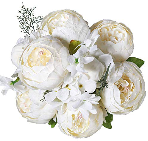 Veryhome Künstliche Blume Pfingstrose Gefälschte Blume Hochzeit Blumenstrauß Dekoration Familie Tabelle Öffentlich Auto Küche Büro Garten Innen Im Freien Braut Begrünung Pflanzen