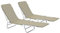 vidaXL 2X Sonnenliege Klappbar Taupe Gartenliege Liegestuhl Relaxliege Liege