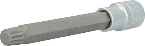 BRILLIANT TOOLS BT022955 Douille denture multiple 1/2, longueur 140 mm, M12 [Powered by KS TOOLS]