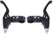 Diyeeni Aluminiumlegierung Mountainbike Bremshebel Set, 22mm Fahrrad Handbremshebel, 1 Paar(Schwarz)