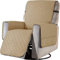 BXFUL Housse de Fauteuil Relax Matelassé Couvre Fauteuil Inclinable Doux Protecteur Canapé 1 Place Antidérapant pour Animaux de Compagnie pour Chaise Canapé Décorative (L,Kaki)