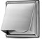 WeCooper Cowled External Air Vent Covers 125mm，5 inch 304 Stainless Steel Grille with Backdraft Shutter，Walls Extractor Fan Vent Weatherproof
