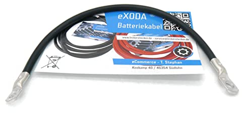 eXODA cable de batería de 30cm 16 mm² cobre cable de alimentación con ojales M8