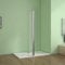 Aica volet pivotant seul 30x200cm retour pivotant à 180° pour paroi de douche à l’italienne en 8mm verre anticalcaire