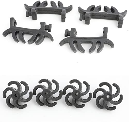 wolfman Bogenschießen Compound Bogen Stabilisator Set Bogen Gliedmaßen Dämpfer Gummi Stoßdämpfer Bogen Sehne Schalldämpfer Schießen Jagd Compoundbogen Zubehör (Schwarz)