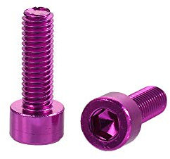 Generic Purple Bike Bottle Holder Screw M5 7 Colors MTB Aluminium Alloy