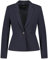 Taifun Damen Klassischer Blazer aus knitterarmer Qualität Langarm, mit Schlitz unifarben Navy 38