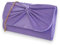 Clutch aus Satin, plissiert, für Braut, Abschlussball, Hochzeit, Abend, Party, Handtasche, Flieder, medium