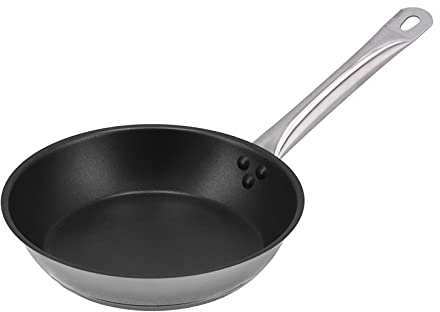 Padella antiaderente in acciaio inossidabile 304 - Padella per friggere resistente al calore - Pentole da cucina professionali per ristoranti(240 * 50mm)