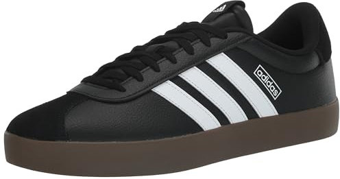 adidas VL Court 3.0 Shoes, Zapatillas Hombre, Negro Blanco Caucho, 48 EU
