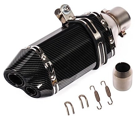 Motorrad Endschalldämpfer Für Akrapovic Motorrad Auspuffrohre Schalldämpfer Db Killer Escape Moto Roller Motorrad Geändert Schalldämpfer Zubehör Endschalldämpfer (Color : A)