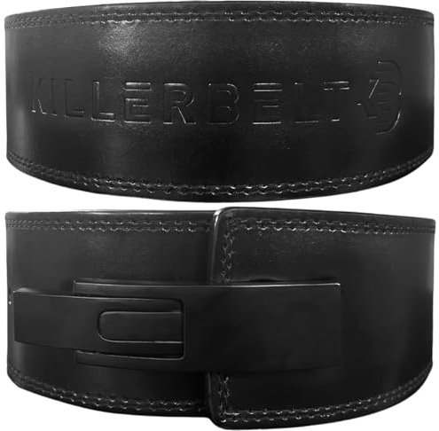 KillerBelt 13 mm Premium - Gewichthebergürtel mit unzerbrechlicher Schnalle, Powerlifting-gewichthebergürtel Herren für schweres Powerlifting, Hochleistungs-Schnellverschluss Gürtel für das Fitness