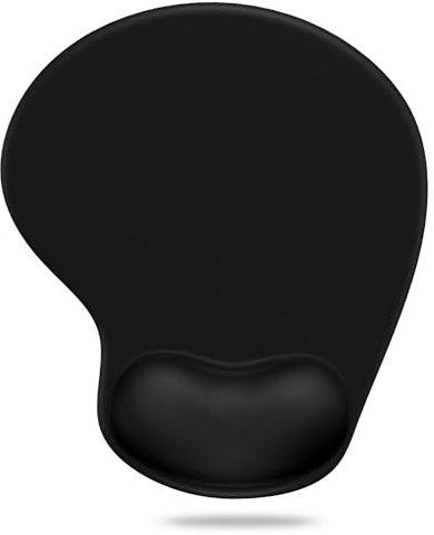 Mouse Mat, Anti-Slip Comfort Mouse Pad Mat with Gel Foam Rest Wrist Support, For PC Laptop - Durable And Washable, Compatible with Laser and Optical Mice