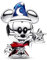 HAEPIAR S925 Sterling Silver Pendant Dangle Beads Charms für Armbänder und Halsketten Mouse the Wizard für Frauen Mädchen Freunde