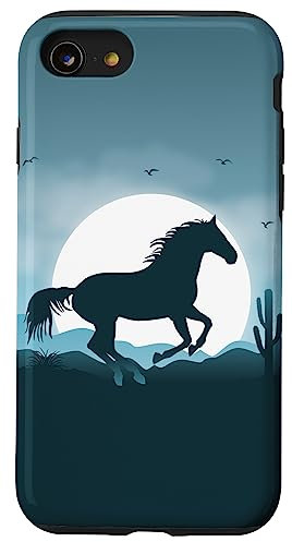 iPhone SE (2020) / 7 / 8 Wild Horse Lover Equestrian Nature Girls Teens Women Case