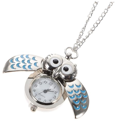 Holibanna Kette Uhr Damen umhängeuhr Eule Halskette Uhr Herrenuhren Halsketten Halskette für Männer Eule Taschenuhr Halskette mit Taschenuhr Pflege Anschauen Studentin Mann