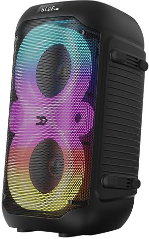 Altavoz Bluetooth Avenzo AV-SP3210B, Potencia de 80W, con Luz de LED, Micrófono Incluido, Altavoz portátil Inalámbrico