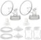 Breast Pump Parts Compatible with Spectra S1/S2/9 Plus, Not Original Accessories, Full Set Replacements Include Valves, Backflow Protectors, Duckbill Valve, Tubing, Bottle, Flange (29mm)