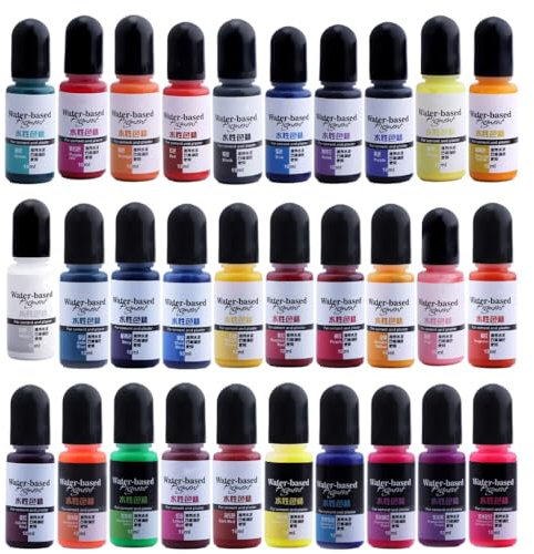Bottone 30 colori gesso cemento colorazione fioriera pigmento per gesso polvere colore concentrato cemento gesso stampo decorazione fatto a mano, come descritto