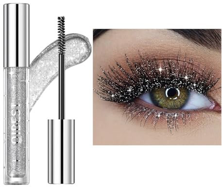 Sugeru Bunt Mascara, Wimperntusche Wasserfest, Langlebige Volumizing Curling Verlängerung Personalisiert Ultradicke Wischfeste Mascara Augen Make-Up für Weihnachten, Halloween, Partys (Q1, Standard)