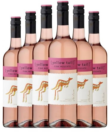 Casella Yellow Tail Pink Muskat Southern Australia 75 cl Rosé-Wein (Karton mit 6 Flaschen von 75 cl)