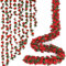 ASTNIC 9 Stück 8FT Blumengirlande Deko Künstliche Rot Rosengirlande mit Eukalyptus Pflanzen Seidenblumen Hängende Rebe Girlande für Außen und Innen Hochzeit Party Garten Hintergrund Wand Dekor (Rot)