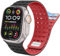 INFRI Para Apple Watch Band 49 mm 45 mm 44 mm 42 mm Bandas para mujeres y hombres, correa deportiva de silicona magnética para iWatch SE SE2 y Series 9/8/7/6/5/4 Ultra 2/Ultra(Black Red)