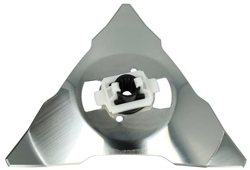 vhbw Ersatz-Messer kompatibel mit Wolf Garten Loopo M1000, Loopo M1500, Loopo M2000 Rasenmäher - Ersatzklinge Silber, Edelstahl
