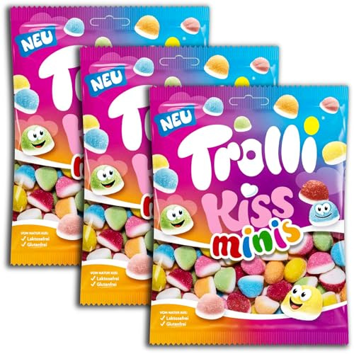 3 er Pack Trolli Kiss Minis 3 x 150g