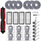Lot de 23 kits d'accessoires compatibles avec les aspirateurs Roborock Saros Z70/Saros Z70 Ultra, pièces de rechange comprenant 1 brosse principale, 6 chiffons de balai, 4 filtres HEPA, 6 brosses