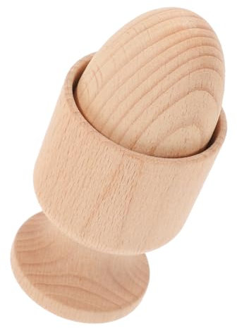 SKISUNO 1Set Egg Cup Puzzle for Montessori Educational Plaything for Hand Eye Coordination and Fine Motor Skill Development Safe and Smooth Surfaces